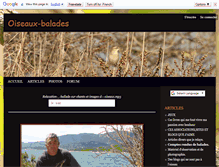 Tablet Screenshot of oiseaux-balades.com